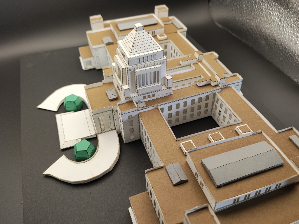 ペーパークラフト 国会議事堂