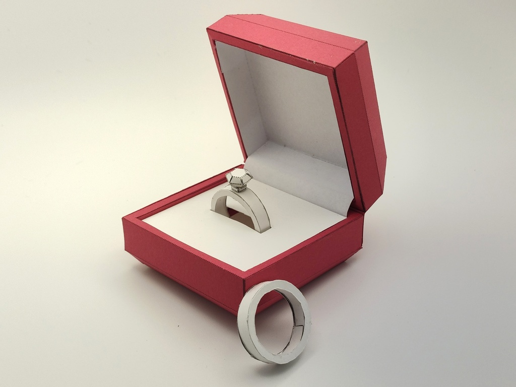 ペーパークラフト 結婚指輪