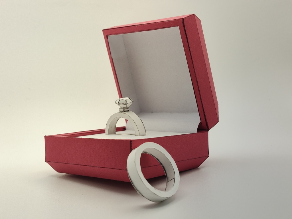 ペーパークラフト 結婚指輪