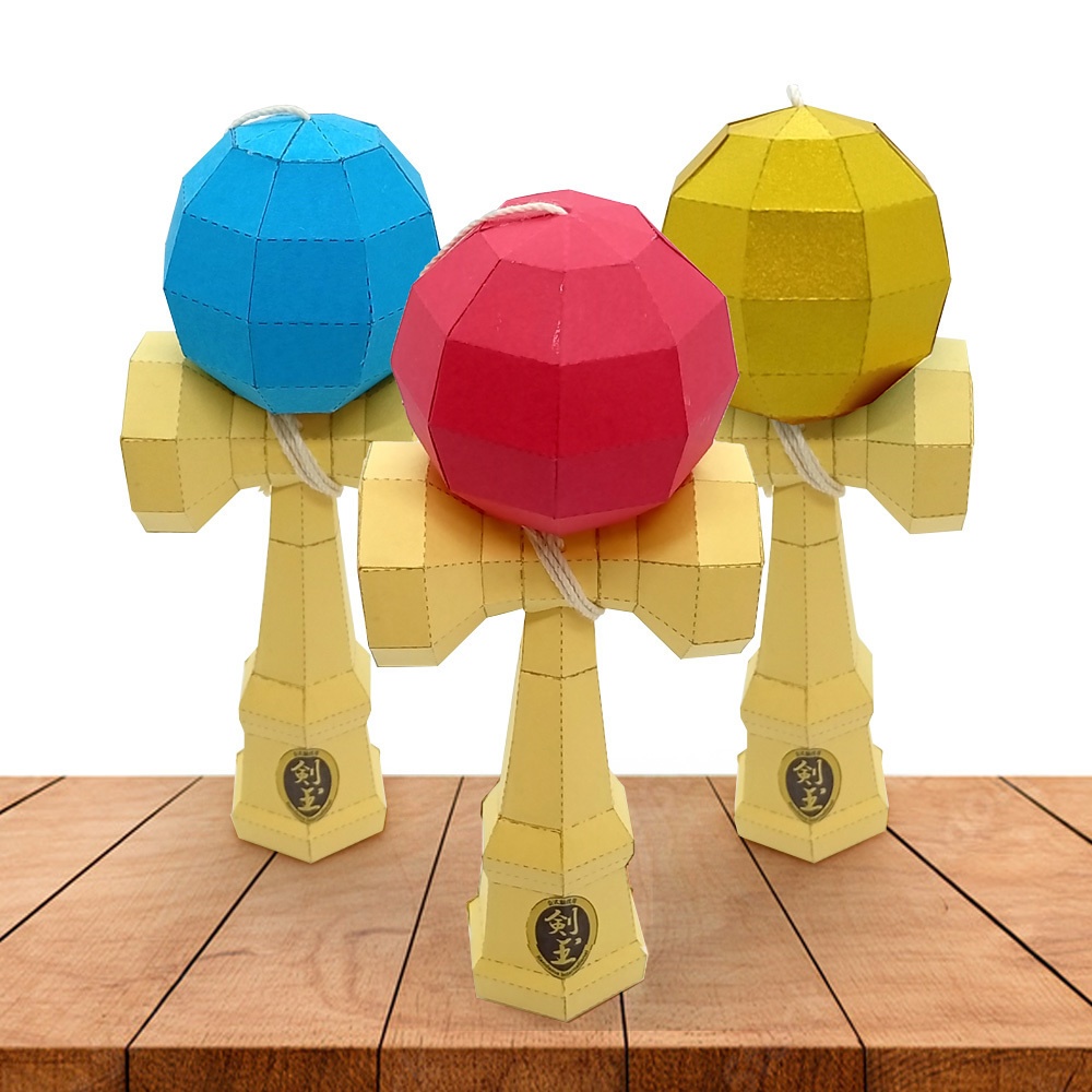 ペーパクラフト　けんだま