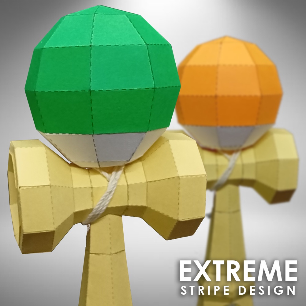 ペーパクラフト けんだま