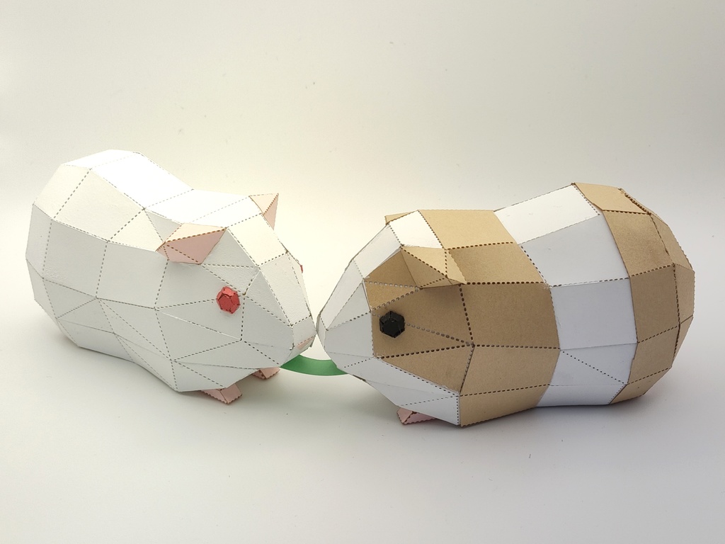 ペーパクラフト モルモット