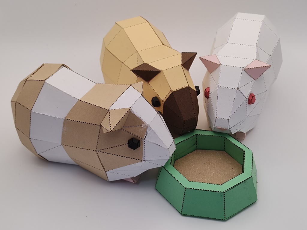 ペーパクラフト モルモット