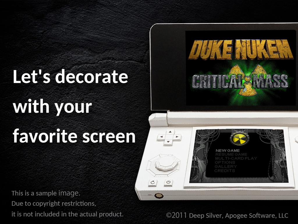 携帯ゲーム機ペーパークラフトテンプレート PDF SVG | ポータブルゲーム機 | ローポリゴン | レトロゲーム | インテリア