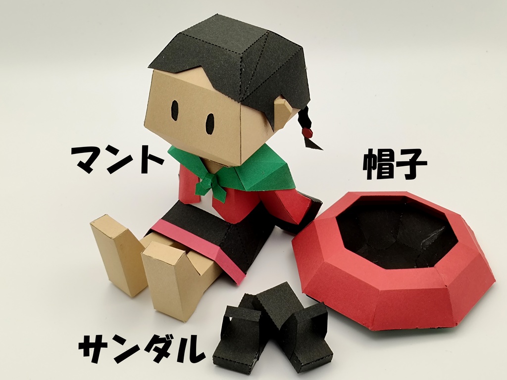 チョリータ、ペルー、ペルー人、ペルーの伝統、ペルーのペーパークラフト、インカ、アンデス、クスコ、アンティーク、考古学、ペーパークラフト、PDF、SVG、3D 低ポリゴン