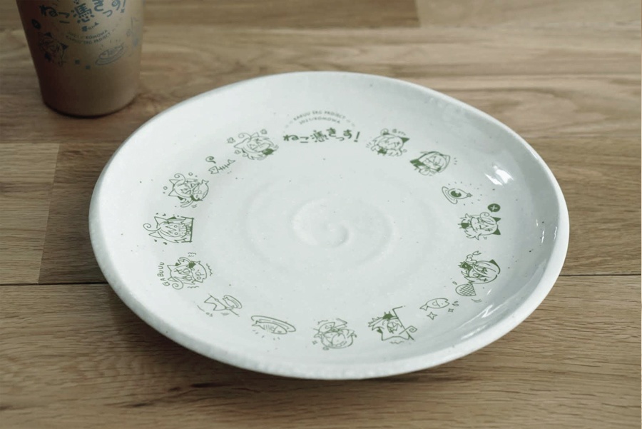 ねこ憑きっす!25センチ皿