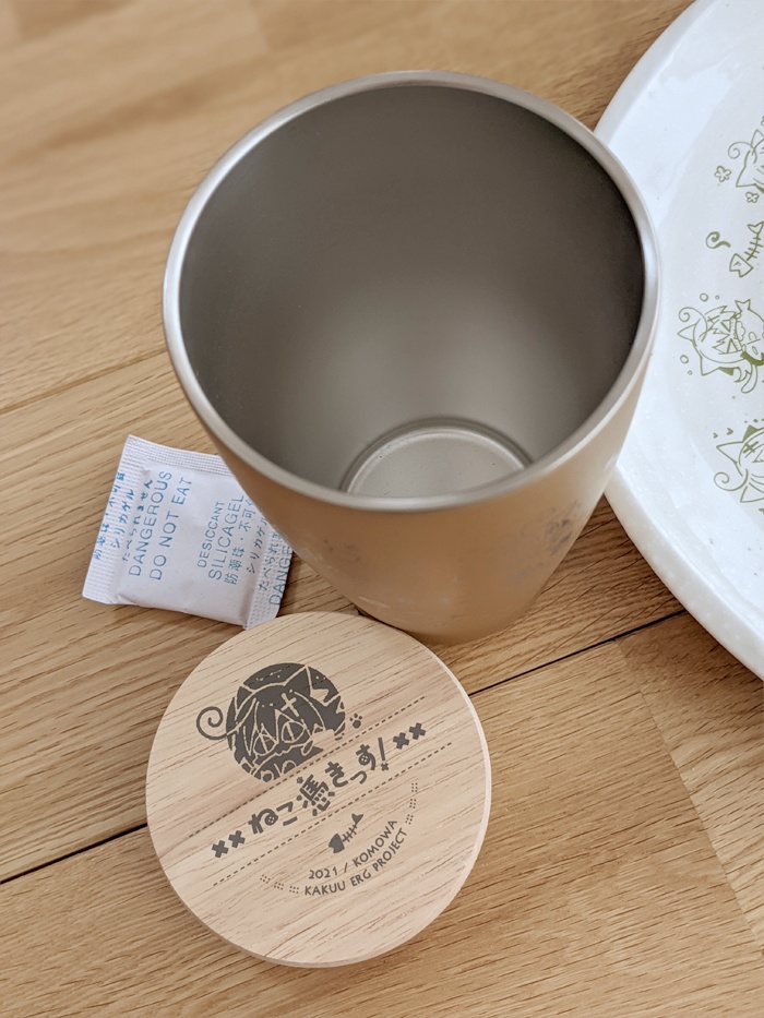 ねこ憑きっす!ウッドキャップステンレスタンブラー