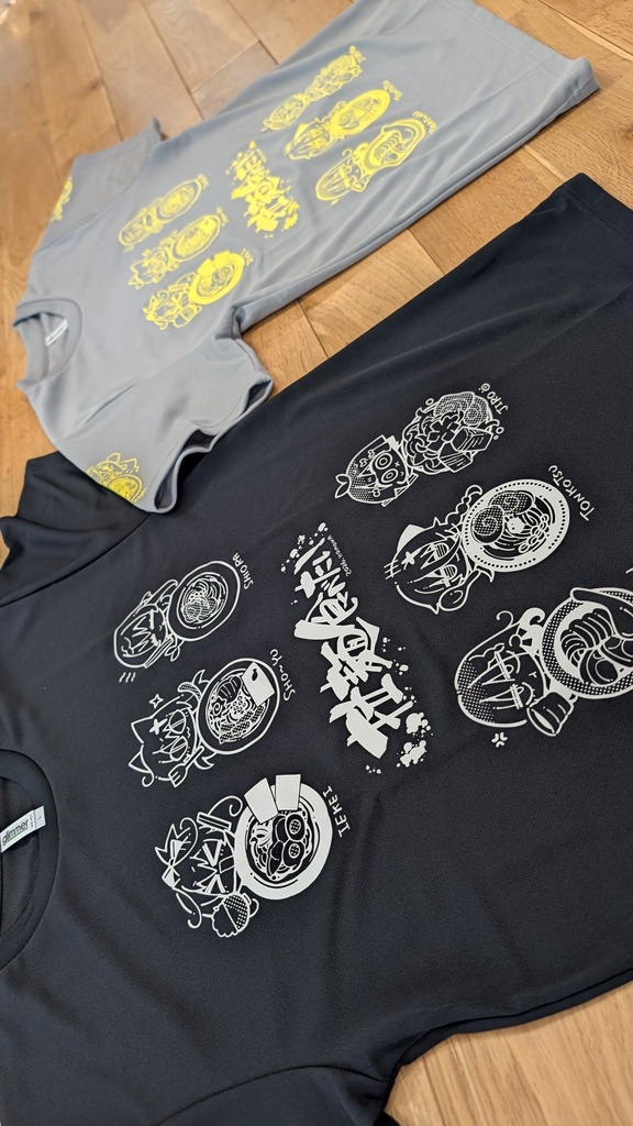 2026スポーツドライ生地/拉麺食べたいTシャツ【M/L/LL/】黒
