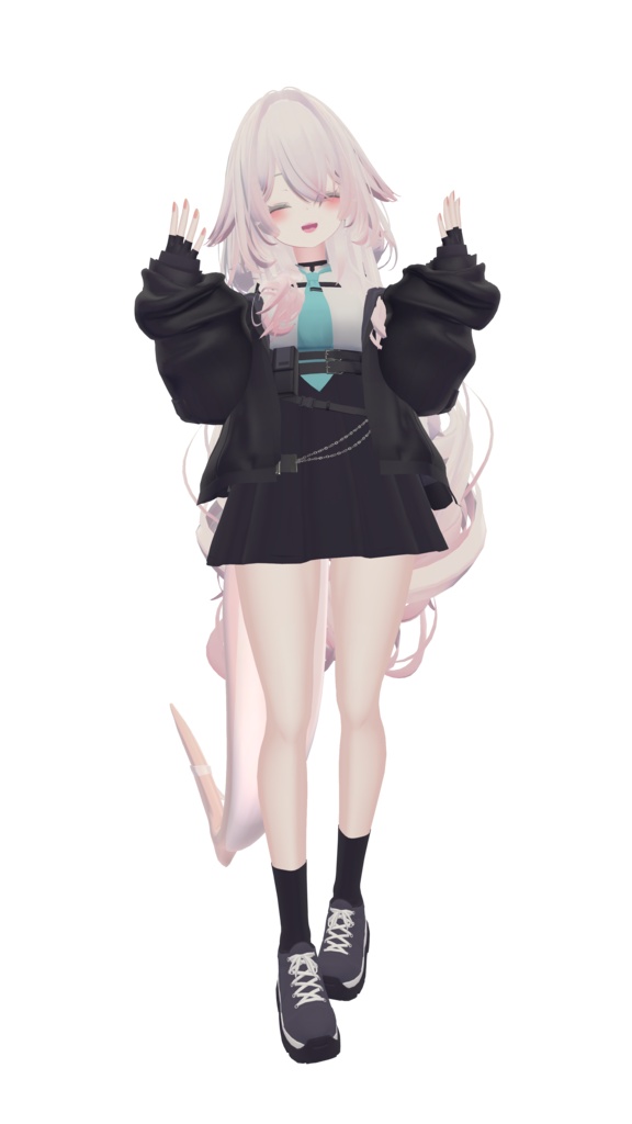 【ルルネ専用テクスチャ】桜ルルネセット(髪、瞳、メイク、ネイル、しっぽ)