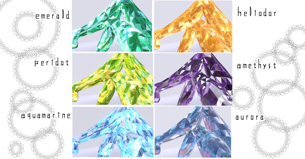 【SELESTIA専用/髪・顔・体/マテリアル付き】💎宝石マテリアル-your facets-💎