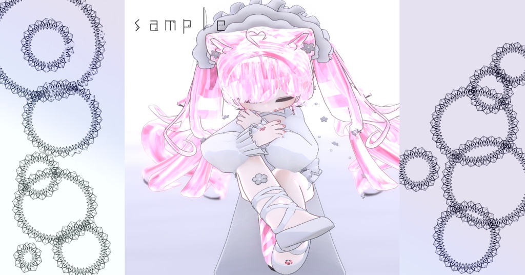 【キプフェル専用/髪・顔・体・耳・しっぽ/汎用マテリアル付き】💎宝石マテリアル-your facets-💎