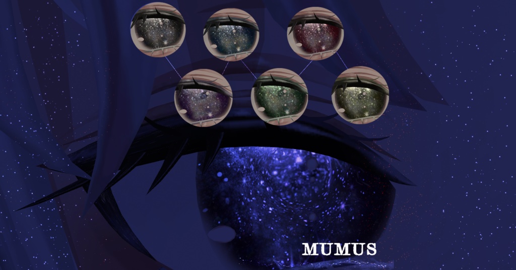 【12アバター対応/マテリアル付】天の川アイテクスチャ