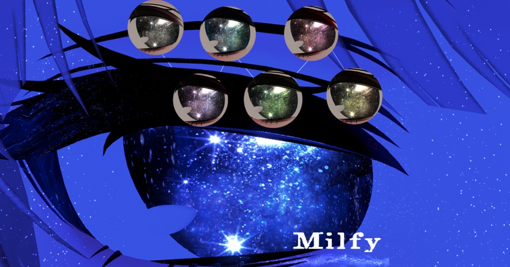 【12アバター対応/マテリアル付】天の川アイテクスチャ