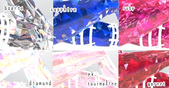 【MUMUS専用/髪・顔・体/汎用マテリアル付き】💎宝石マテリアル-your facets-💎