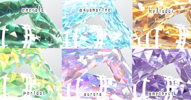 【MUMUS専用/髪・顔・体/汎用マテリアル付き】💎宝石マテリアル-your facets-💎