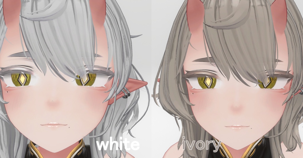 【Uruki/ウルキ専用】髪6色/眉・まつげ11色テクスチャ