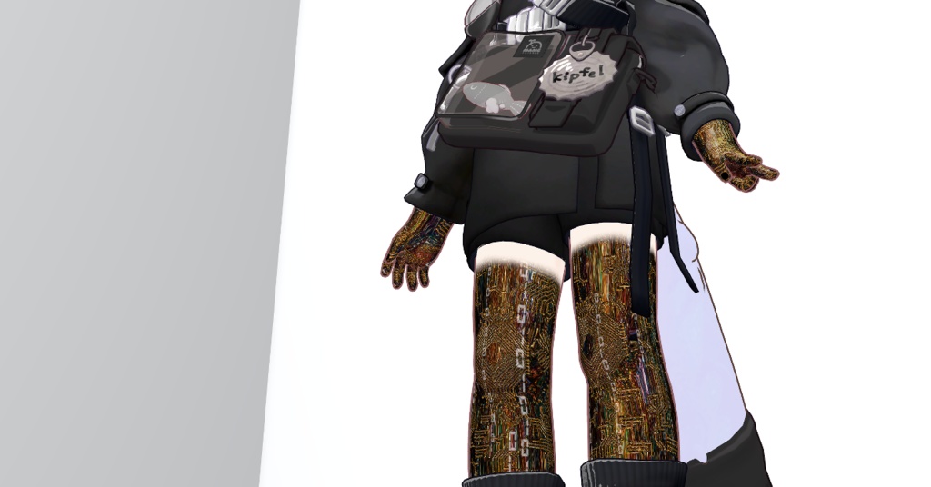 【16アバター対応&汎用/マテリアル付】Cyber body Material