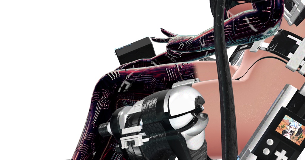 【16アバター対応&汎用/マテリアル付】Cyber body Material