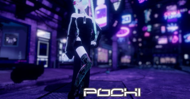 【16アバター対応&汎用/マテリアル付】Cyber body Material