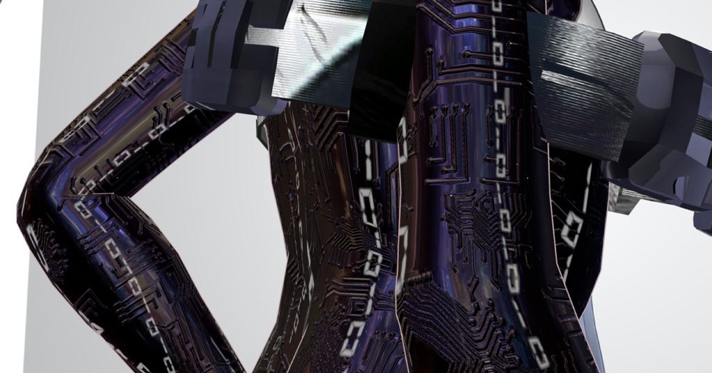 【16アバター対応&汎用/マテリアル付】Cyber body Material