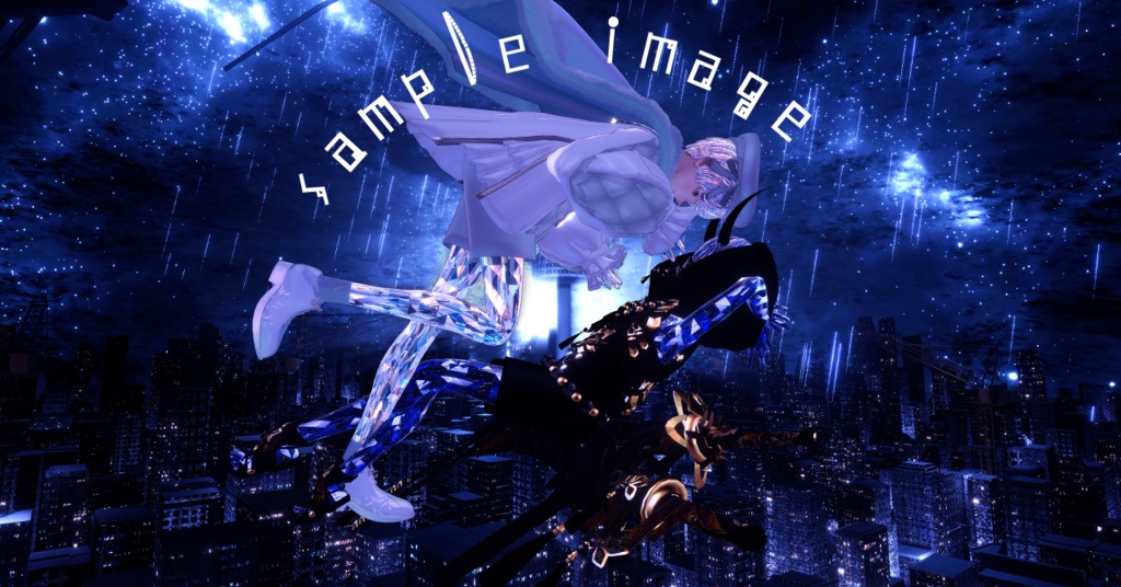 【+Head専用/髪・体/汎用マテリアル付き】💎宝石マテリアル-your facets-💎