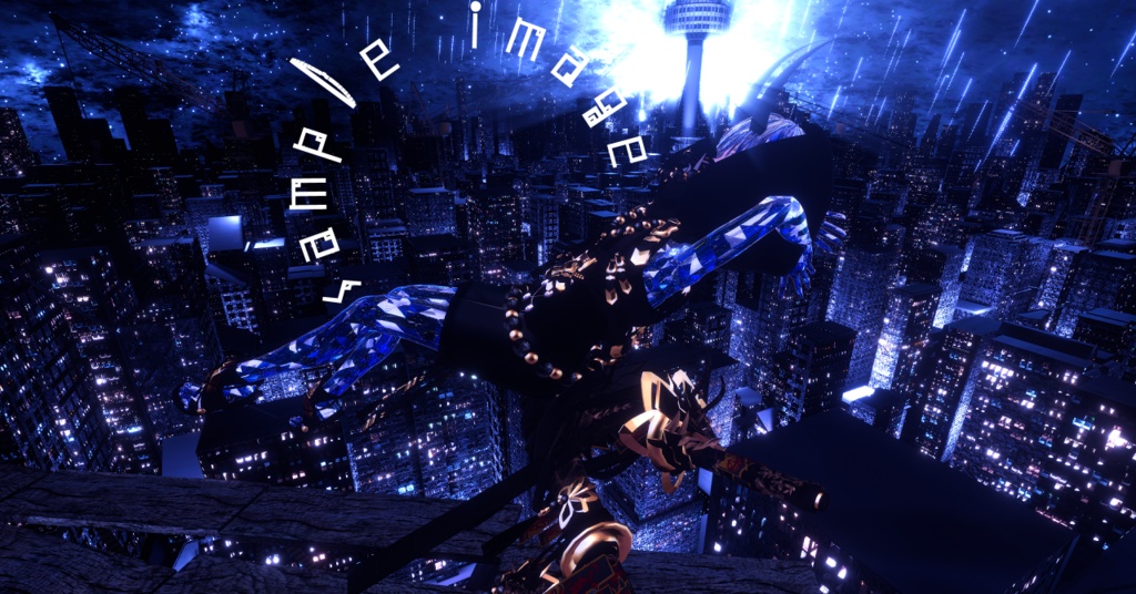 【+Head専用/髪・体/汎用マテリアル付き】💎宝石マテリアル-your facets-💎