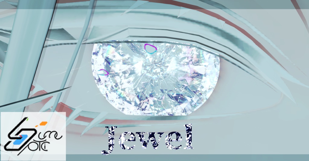 【Lume Optic 専用/マテリアルつき】宝石アイテクスチャ【15パターン】