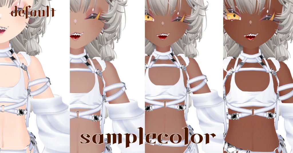 【フワリポポネッタ専用】褐色肌テクスチャ(艶あり・なしのマテリアル付)