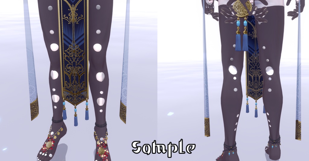 【サルヴァダルシャ専用/マテリアル付】月を食む蓮タトゥー(A lotus tattoo that feeds upon the moonlight.)