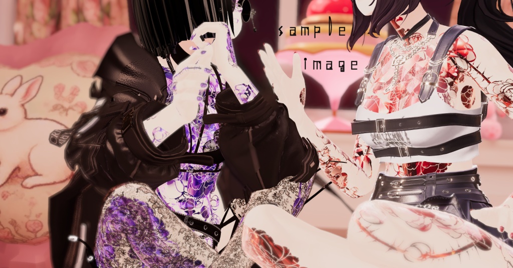 【しなの専用/髪・体/汎用マテリアル付き】💎宝石マテリアル-your facets-💎