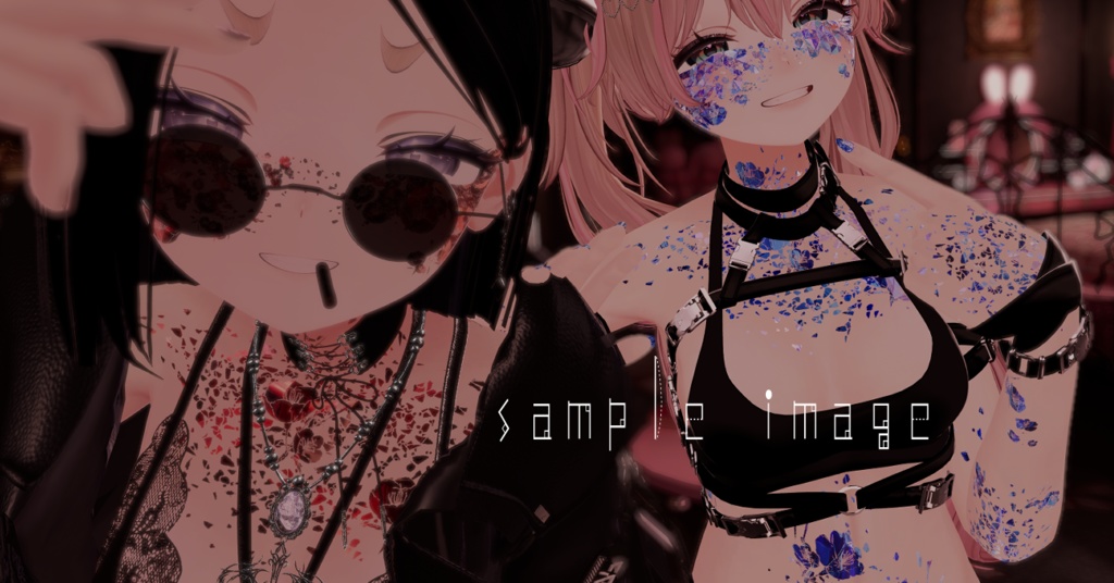 【しなの専用/髪・体/汎用マテリアル付き】💎宝石マテリアル-your facets-💎