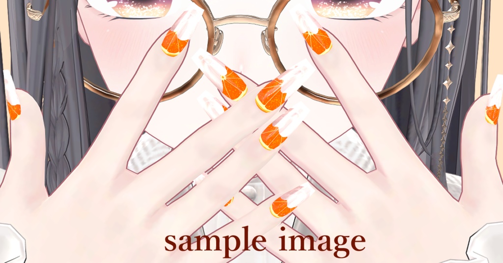 【マテリアル付】chocola fruits nail【MDollnail対応】