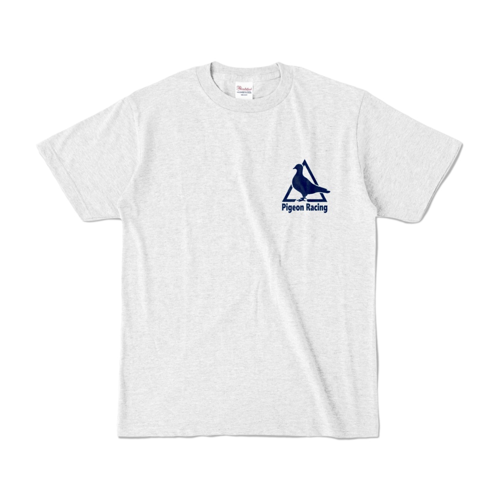 鳩レースTシャツ アッシュ
