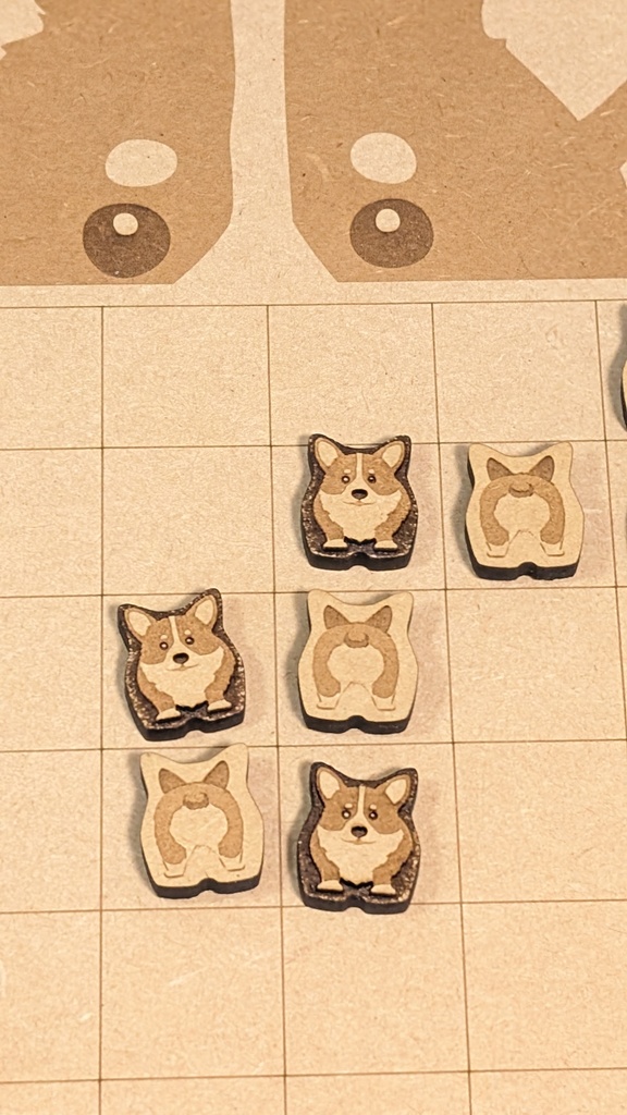 【オセロ】コーギーリバーシ(ミニ・6x6)