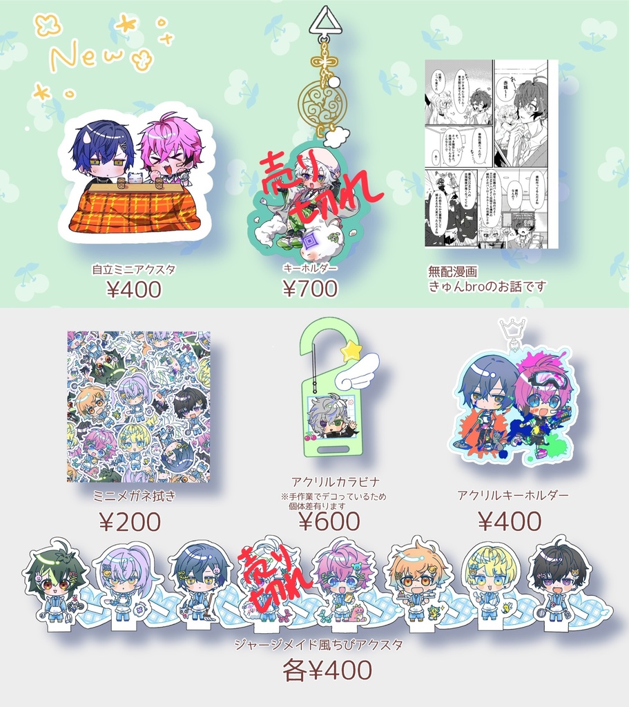 にじそうさく グッズ 非公式】にじそうさく09 & 10頒布物 - nakajimaaaa - BOOTH