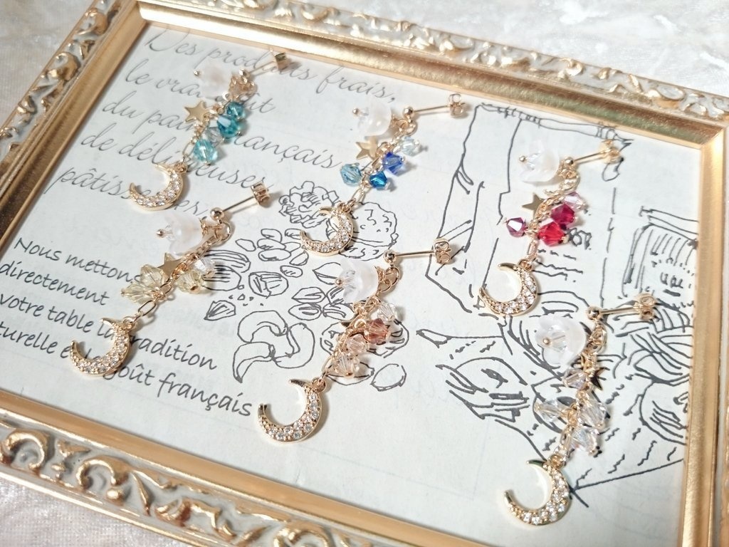 ツキウタイメージブレス&ピアスセット