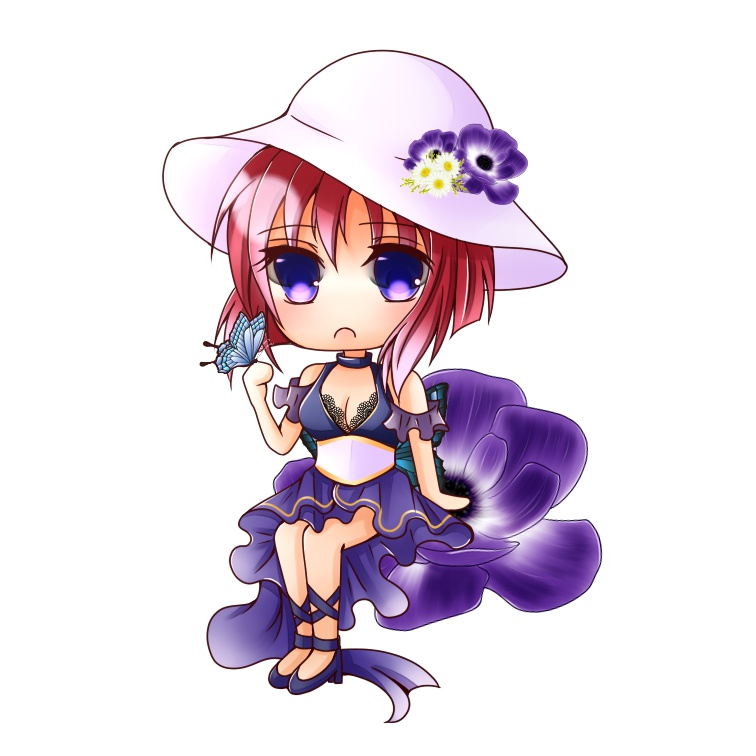 ルリアゲハアクリルキーホルダー