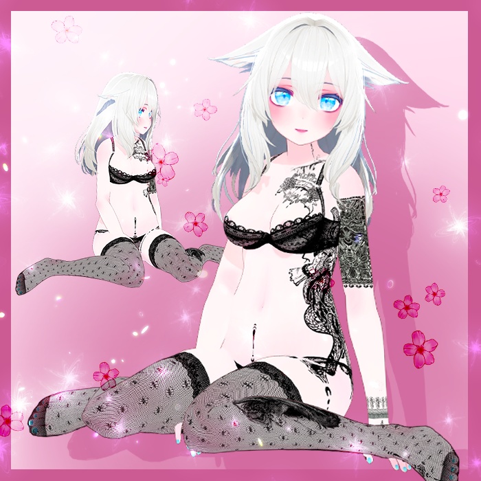 【VRChat】 Kikyo’s delicate underwear pack / 키쿄의 섬세한 속옷 / 桔梗の繊細な下着