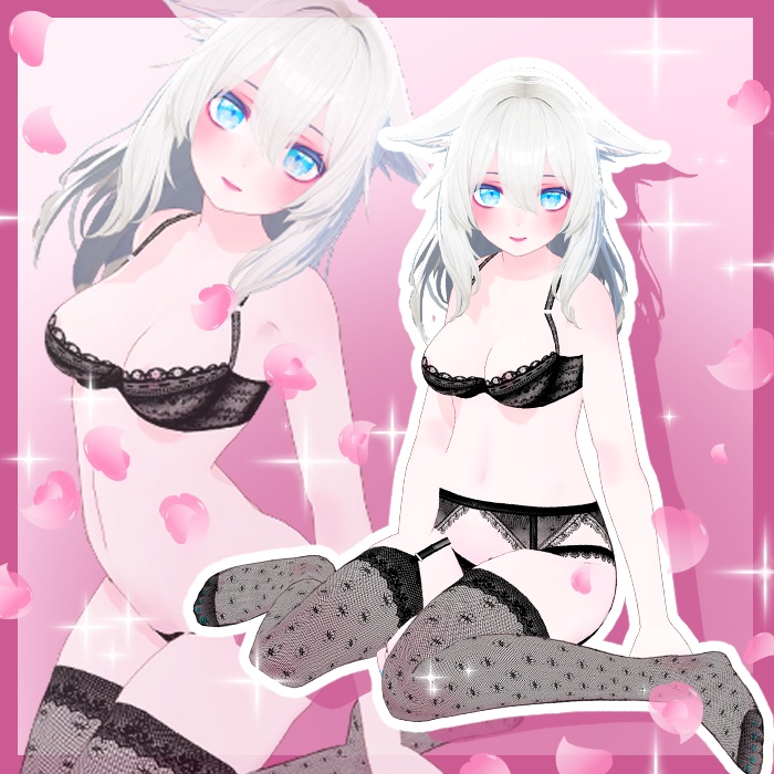 【VRChat】 Kikyo’s delicate underwear pack / 키쿄의 섬세한 속옷 / 桔梗の繊細な下着