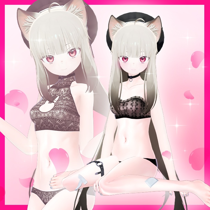 【VRChat】 YUGI & MIYO delicate underwear pack / 유기&미요의 섬세한 속옷 / 「ユギ」「ミヨ」の繊細な下着