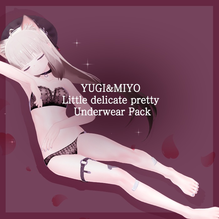 【VRChat】 YUGI & MIYO delicate underwear pack / 유기&미요의 섬세한 속옷 / 「ユギ」「ミヨ」の繊細な下着