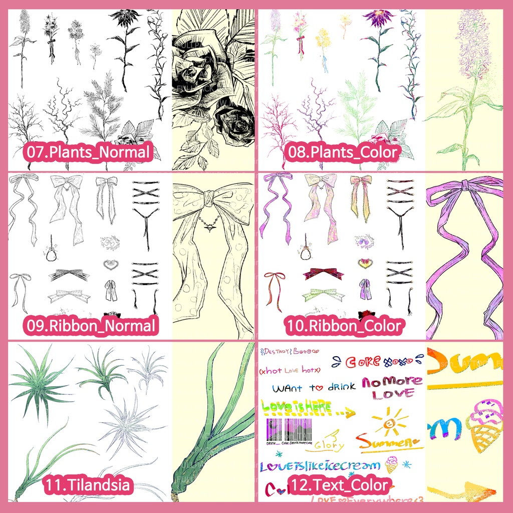 【VRChat】 Tattoo Texture Package for Spring Season / タトゥー、刺青、イレーズミーな感じを出せるみんなの春シーズンタトゥーテクスチャー