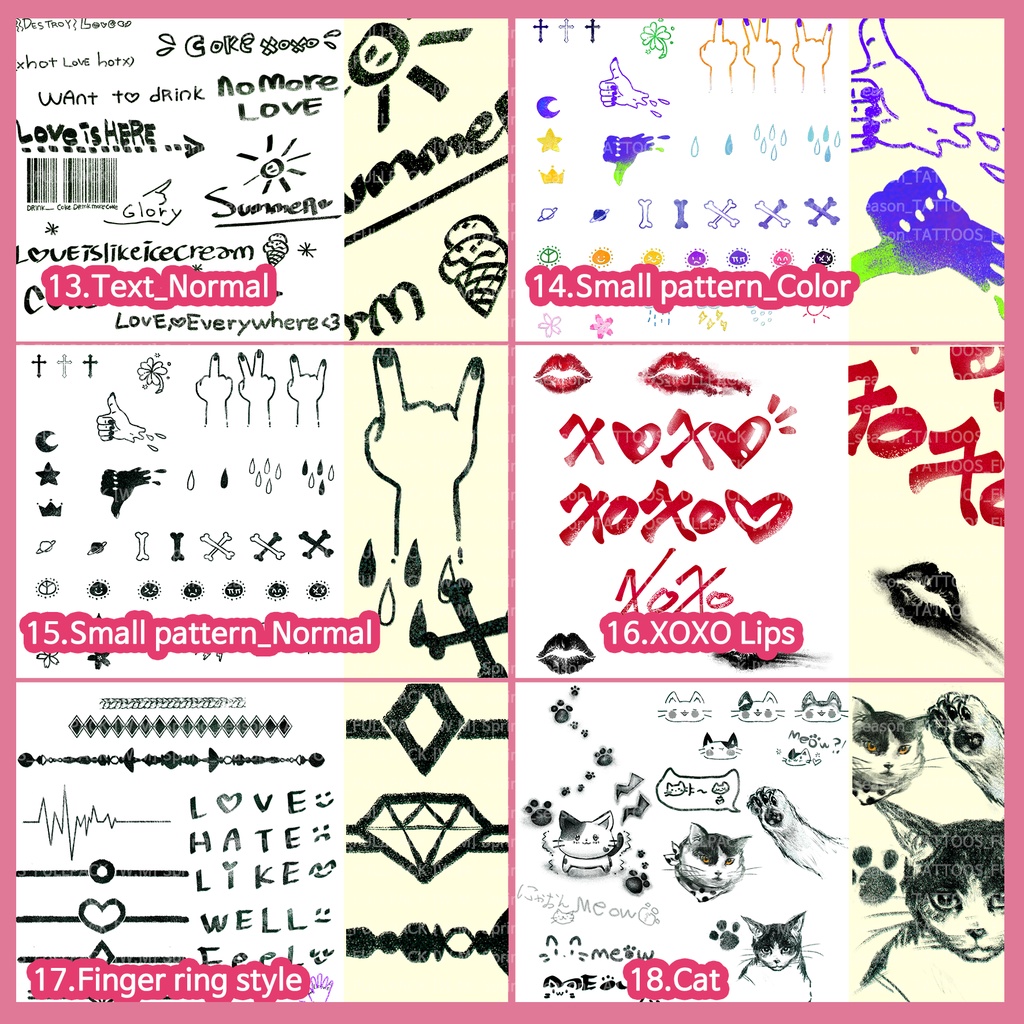 【VRChat】 Tattoo Texture Package for Spring Season / タトゥー、刺青、イレーズミーな感じを出せるみんなの春シーズンタトゥーテクスチャー