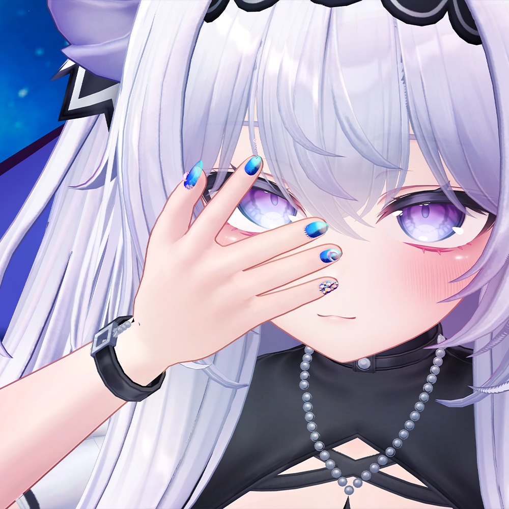 【VRChat】  月の光のかけら / Moonlit nail / 달빛의 조각  * for Airi, Shinano, Lavie, Manuka, Marycia