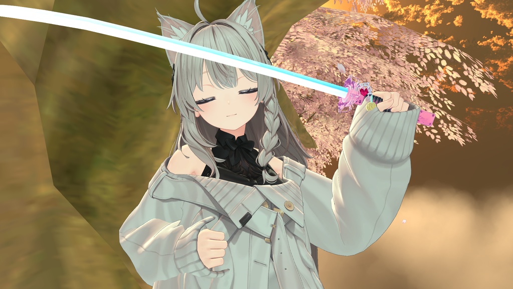 +10 Avatar ! 【VRChat】 少女の日本刀 / Girlish Samurai Sword / 소녀의 일본도 * For Shinano, Minase, Karin, Manuka, Lavie, Selestia, Chocolat, Hanka, Marycia, Milfy, props only verison