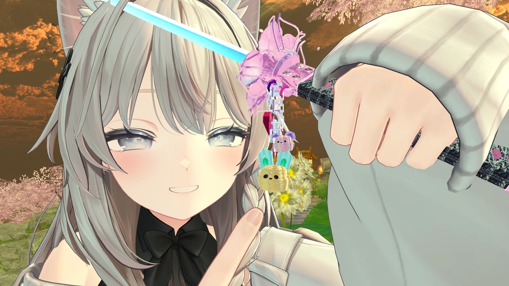 +10 Avatar ! 【VRChat】 少女の日本刀 / Girlish Samurai Sword / 소녀의 일본도 * For Shinano, Minase, Karin, Manuka, Lavie, Selestia, Chocolat, Hanka, Marycia, Milfy, props only verison