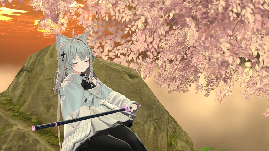 +10 Avatar ! 【VRChat】 少女の日本刀 / Girlish Samurai Sword / 소녀의 일본도 * For Shinano, Minase, Karin, Manuka, Lavie, Selestia, Chocolat, Hanka, Marycia, Milfy, props only verison