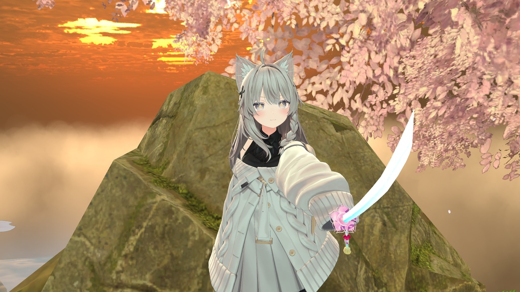 +10 Avatar ! 【VRChat】 少女の日本刀 / Girlish Samurai Sword / 소녀의 일본도 * For Shinano, Minase, Karin, Manuka, Lavie, Selestia, Chocolat, Hanka, Marycia, Milfy, props only verison