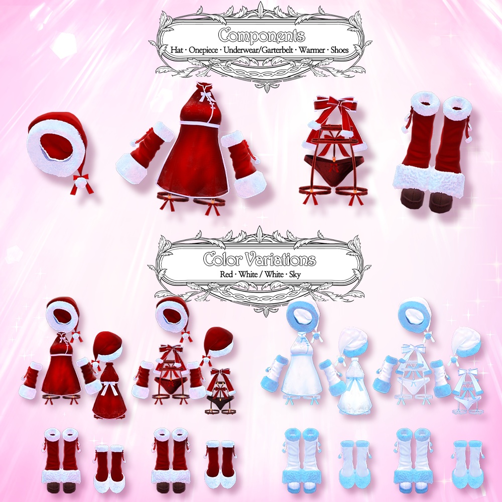 【VRChat】 Secret Santa Girl / 秘密のサンタガール / 비밀의 산타걸