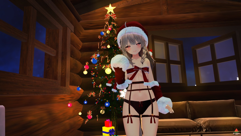 【VRChat】 Secret Santa Girl / 秘密のサンタガール / 비밀의 산타걸